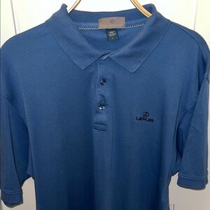 Lexus Men's Short-Sleeve Polo in Blue